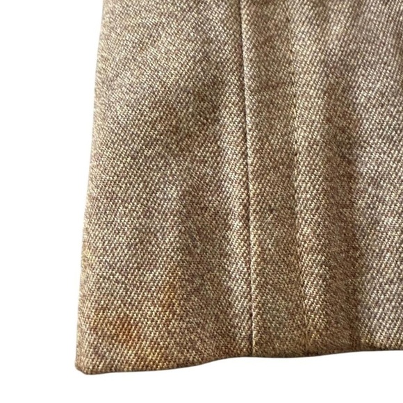 Penney's Town-Clad vintage Tan Trench Coat with Faux Fur Collar, and belt - Picture 9 of 10